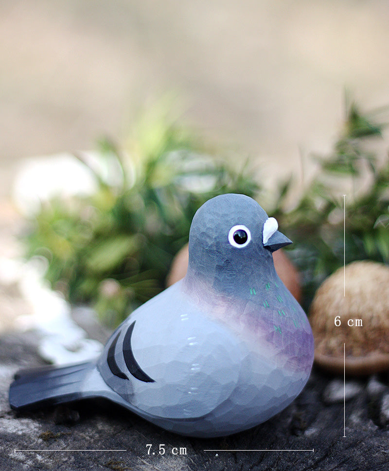 Pigeon Couple Figurines