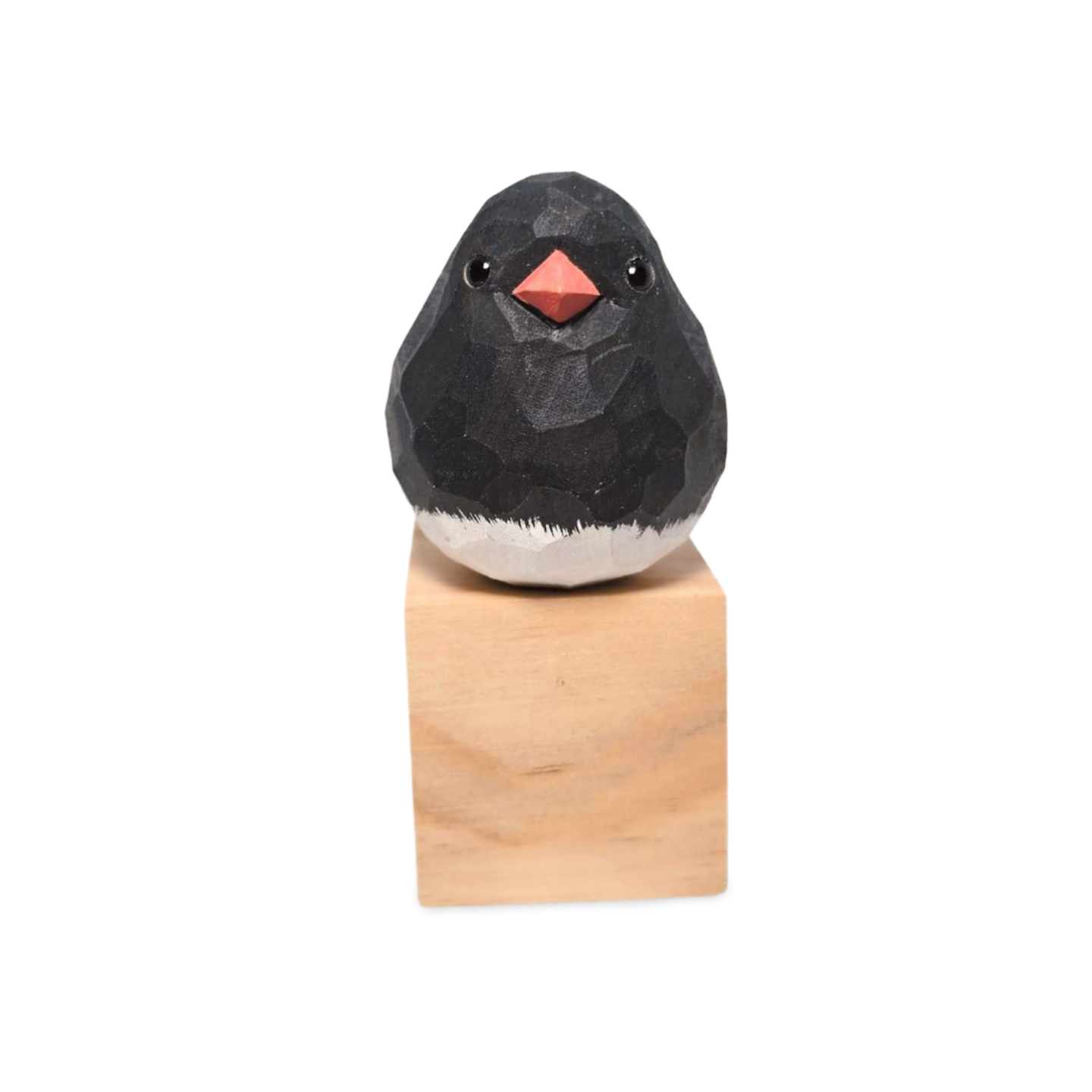 Hand-Painted Dark-eyed Junco Carving Figurine