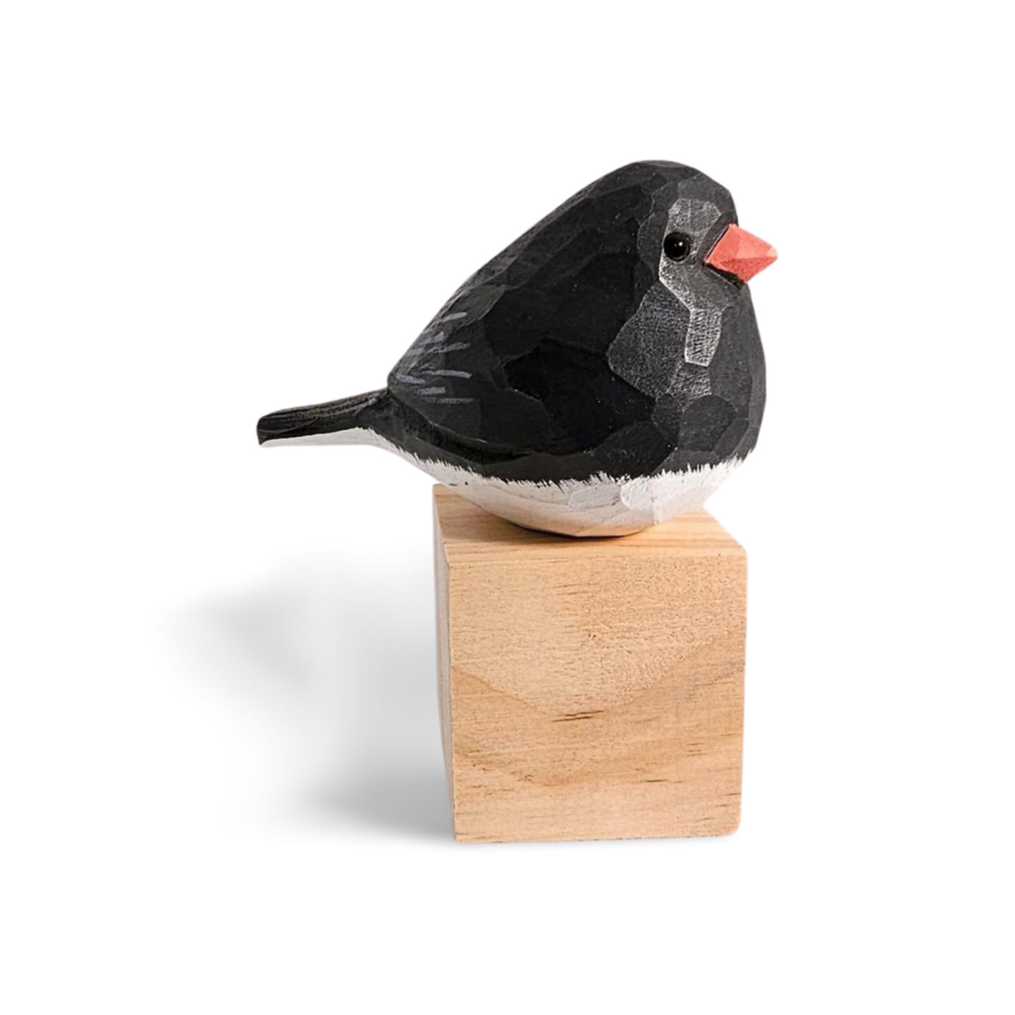 Hand-Painted Dark-eyed Junco Carving Figurine