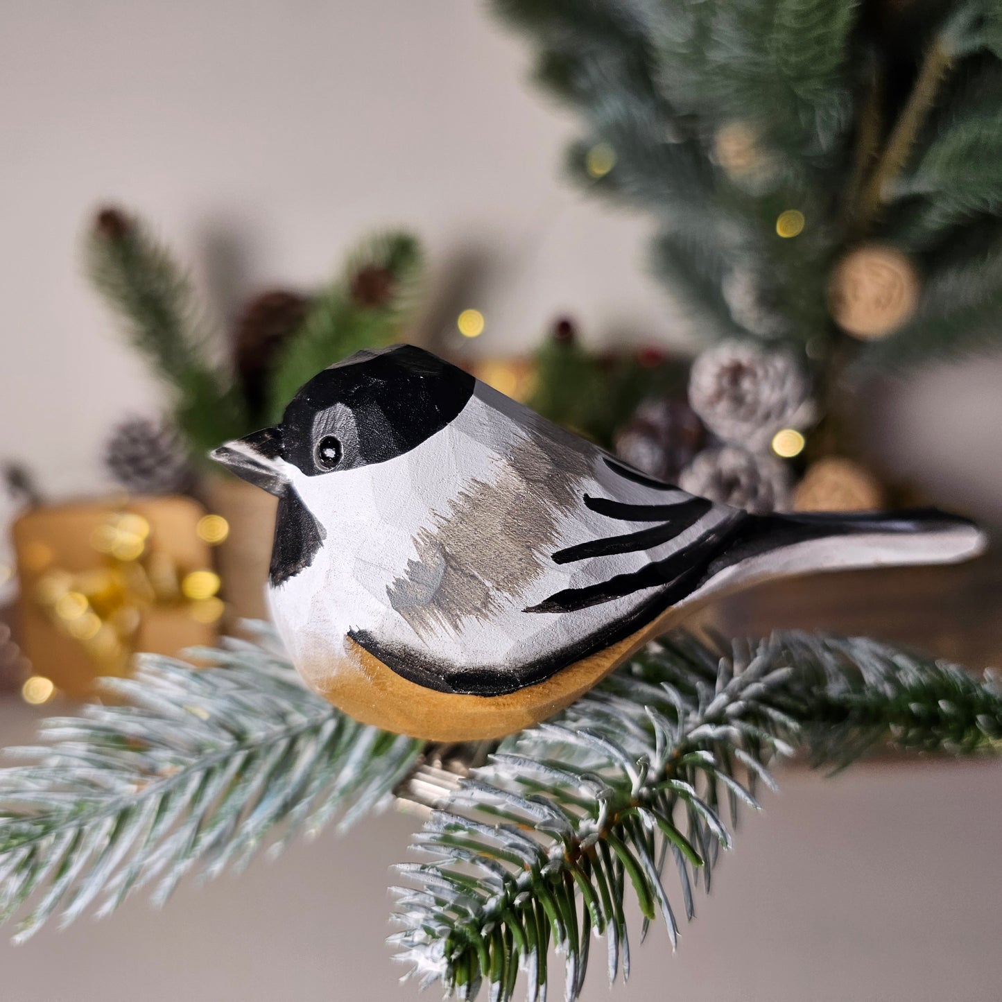 Coal Tit Clip-on Bird Ornament