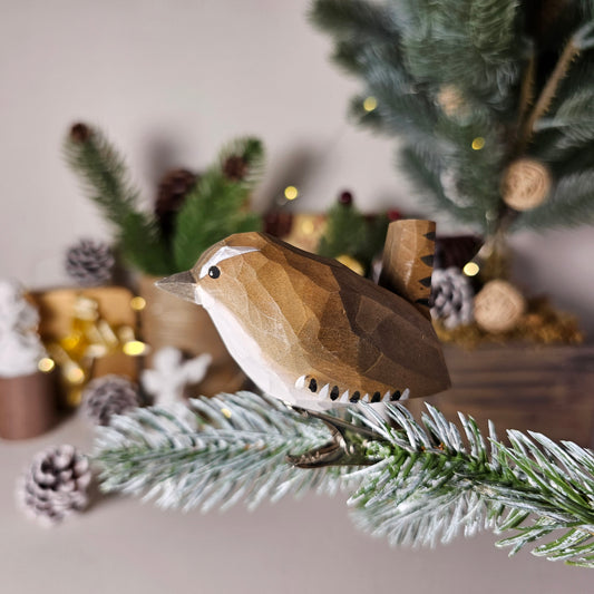 Winter Wren Bird Clip-on Ornament