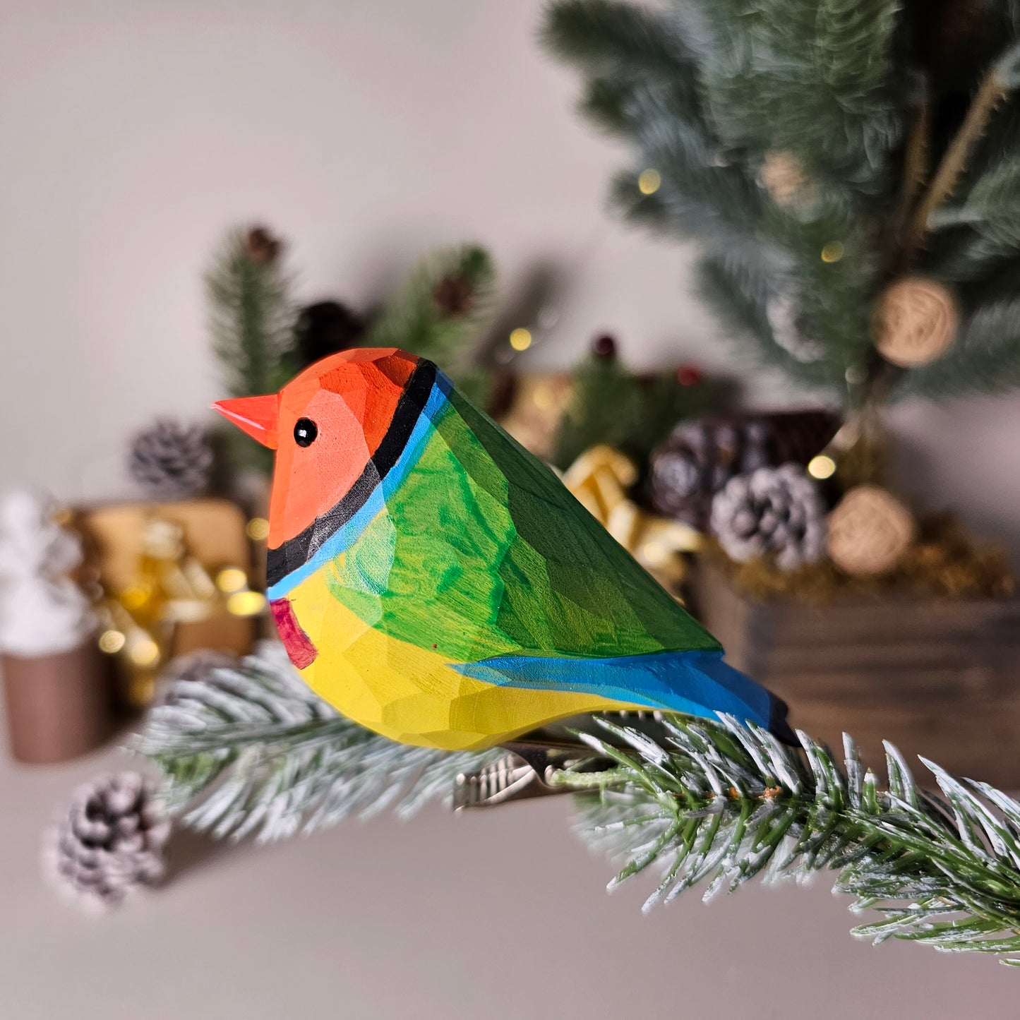 Gouldian finch Clip-on Bird Ornament