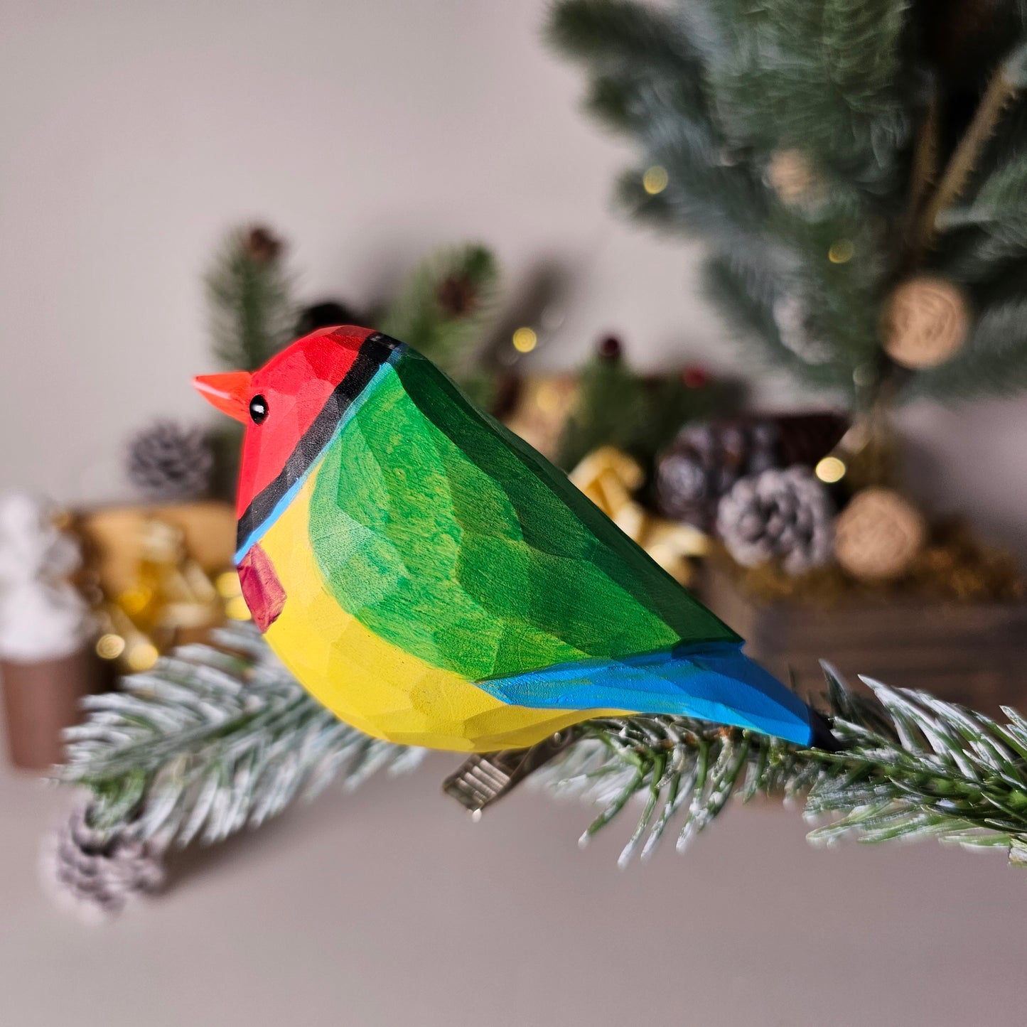 Gouldian finch Clip-on Bird Ornament