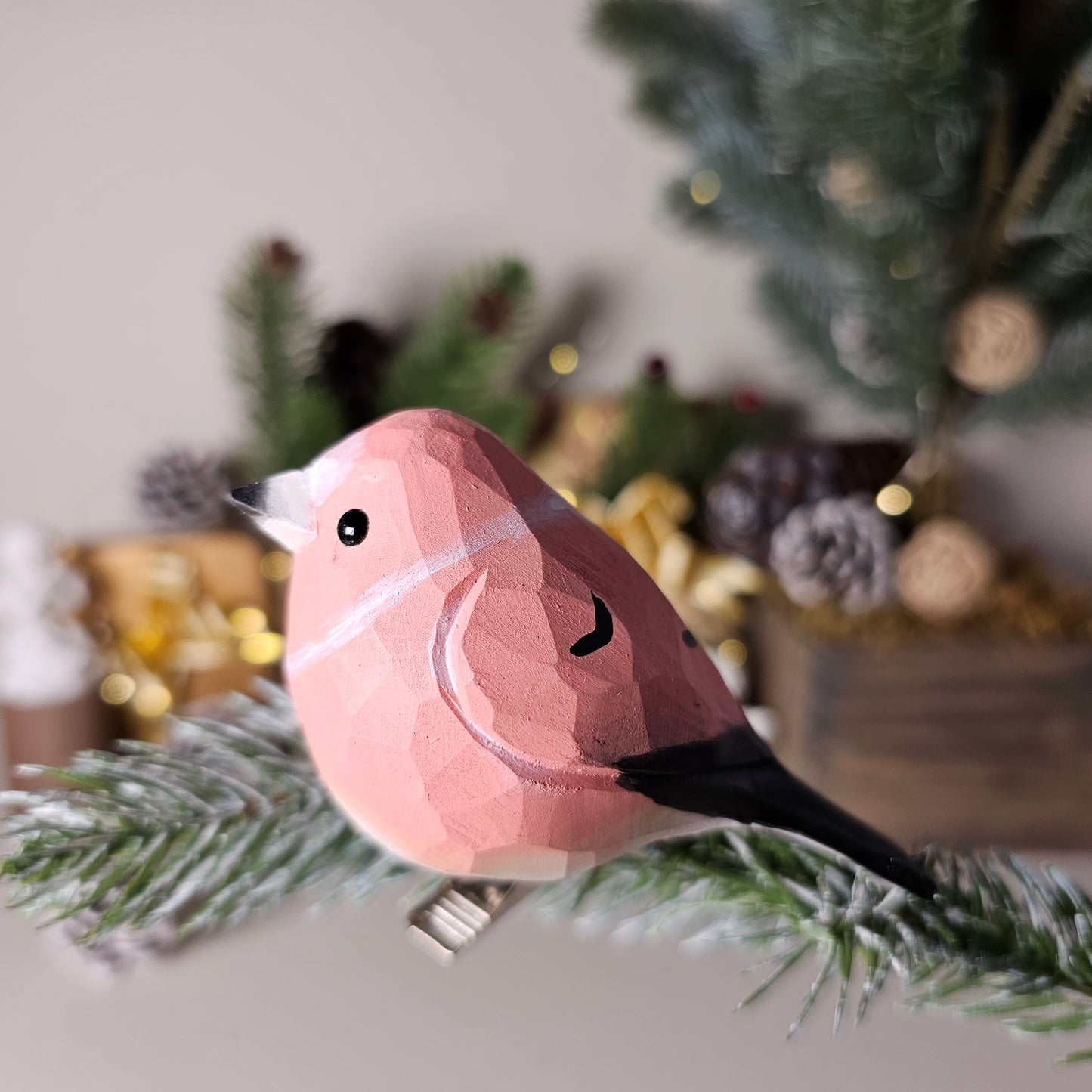 Rosefinch Bird Clip-on Ornament