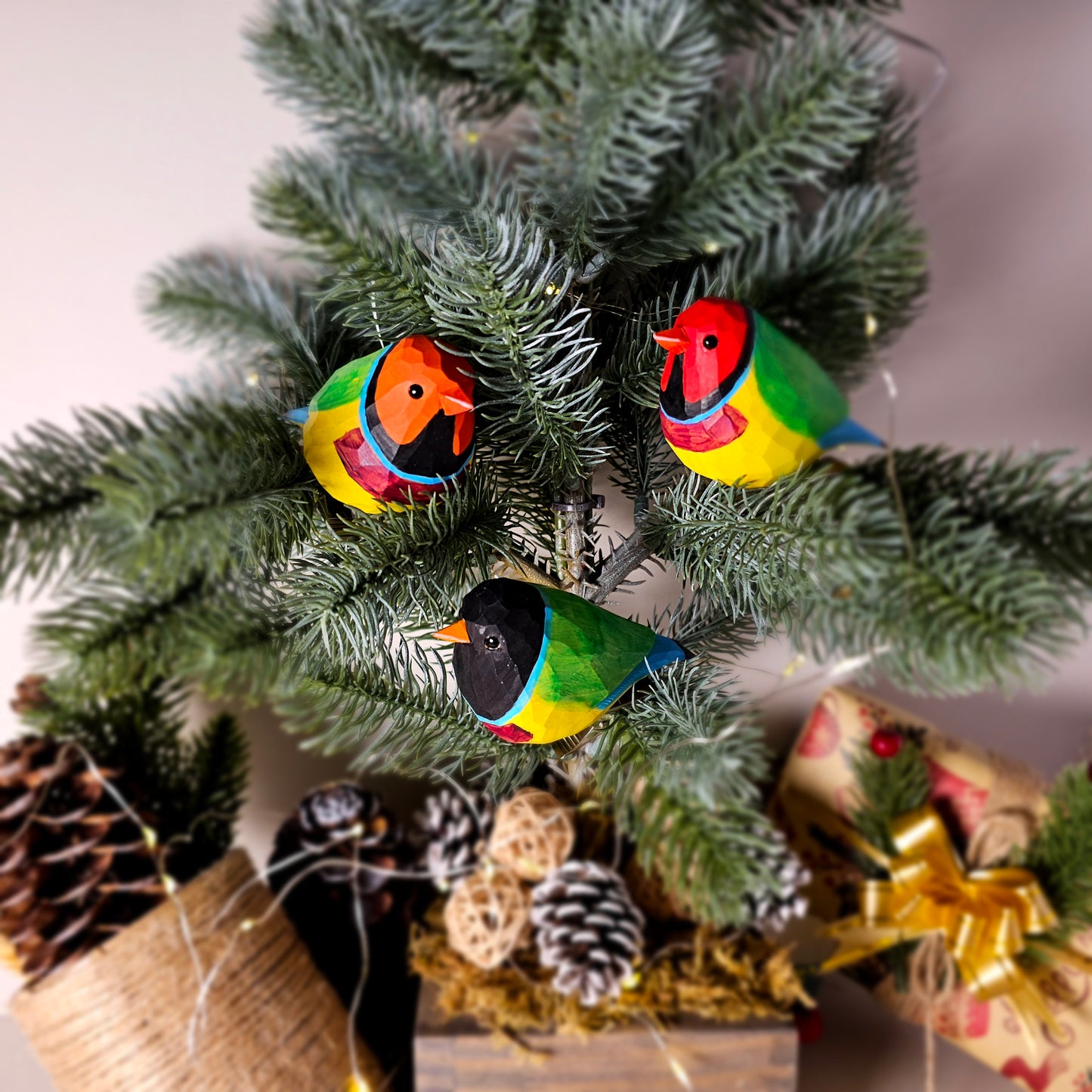 Gouldian finch Clip-on Bird Ornament