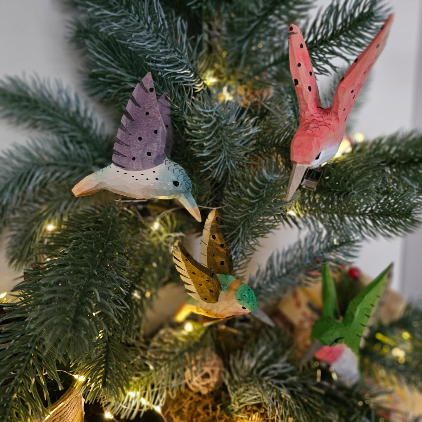 Hummingbird Clip-on Bird Ornament