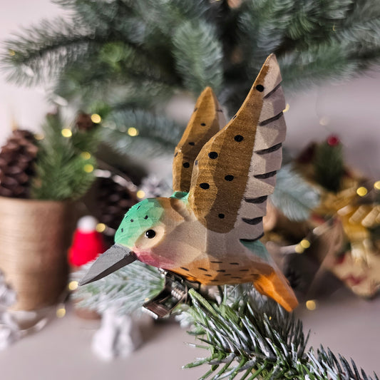 Hummingbird Clip-on Bird Ornament