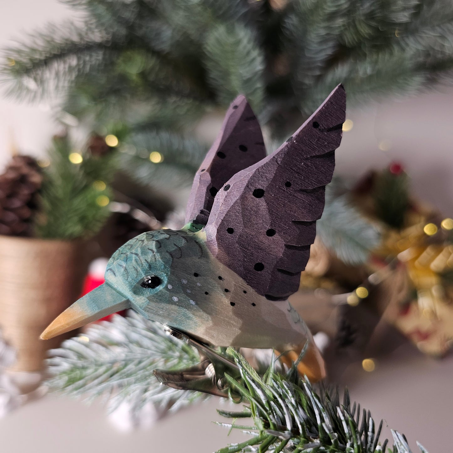 Hummingbird Clip-on Bird Ornament