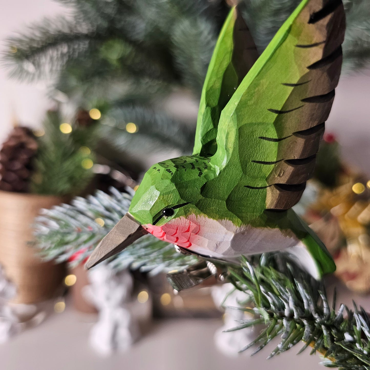 Hummingbird Clip-on Bird Ornament