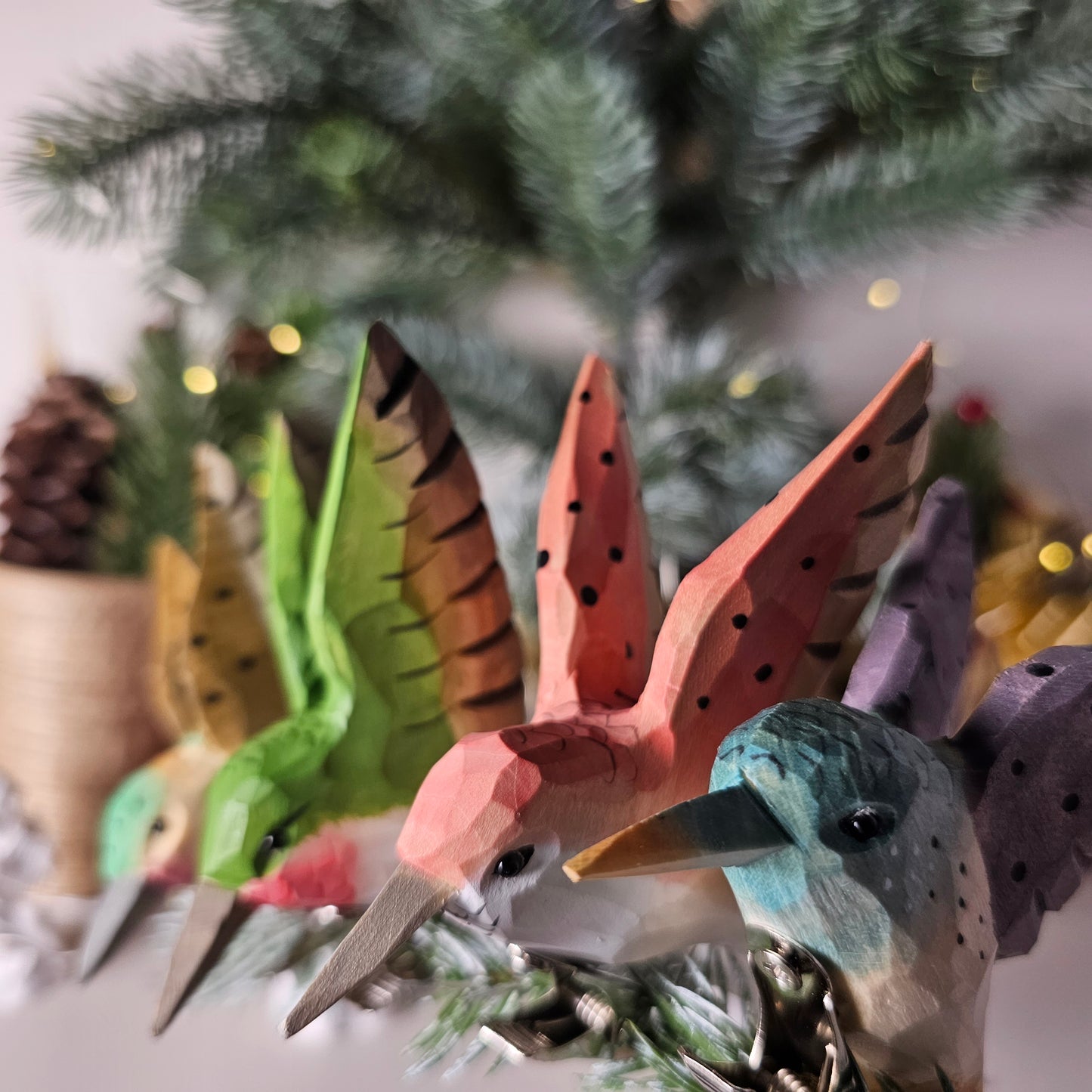 Hummingbird Clip-on Bird Ornament