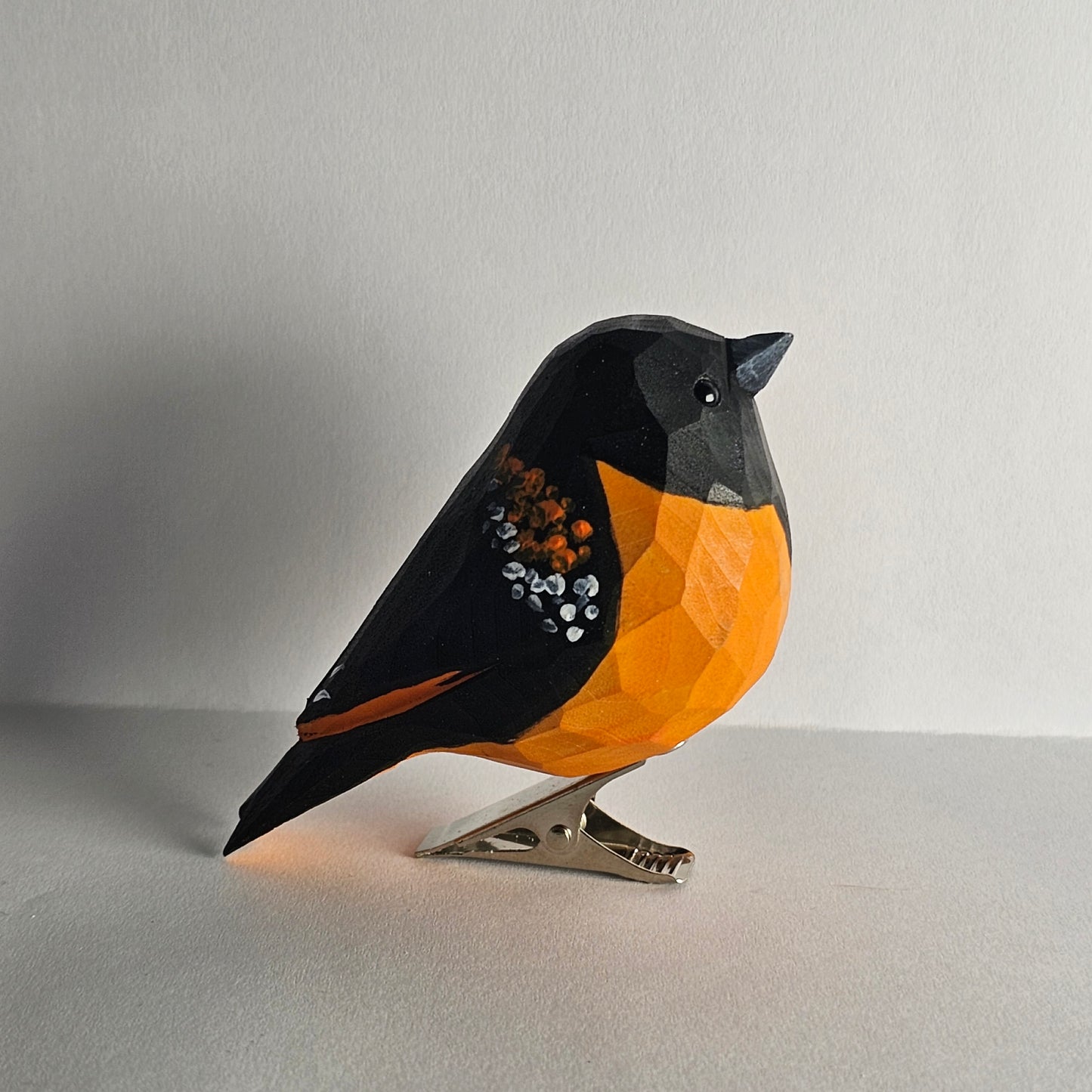 Baltimore Oriole Clip-on Bird Ornament