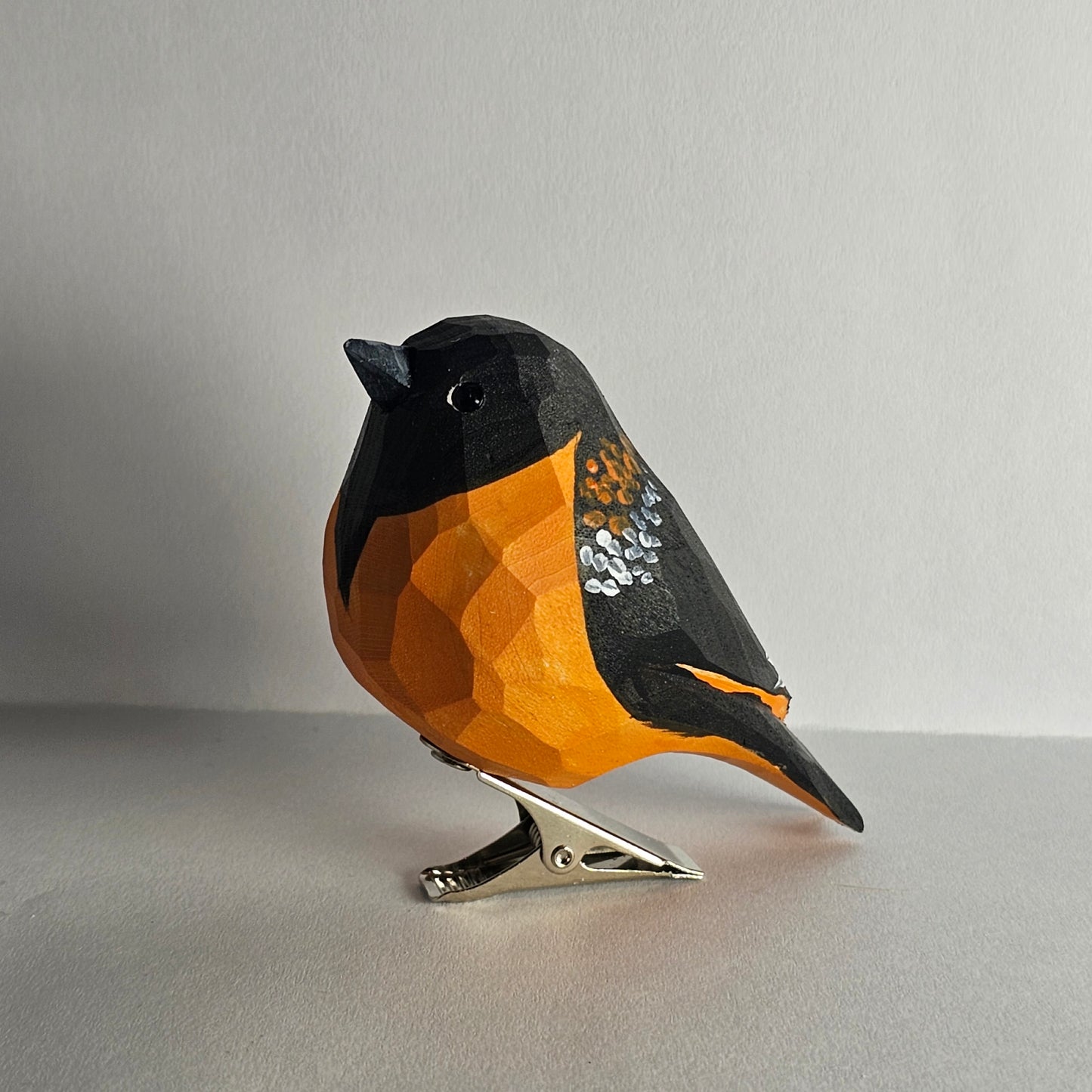 Baltimore Oriole Clip-on Bird Ornament