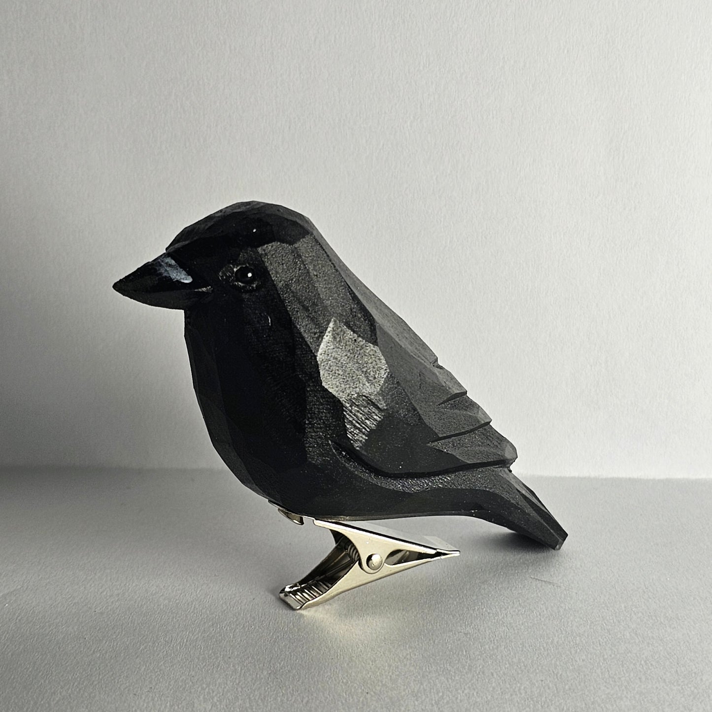 Crow Clip-on Bird Ornament