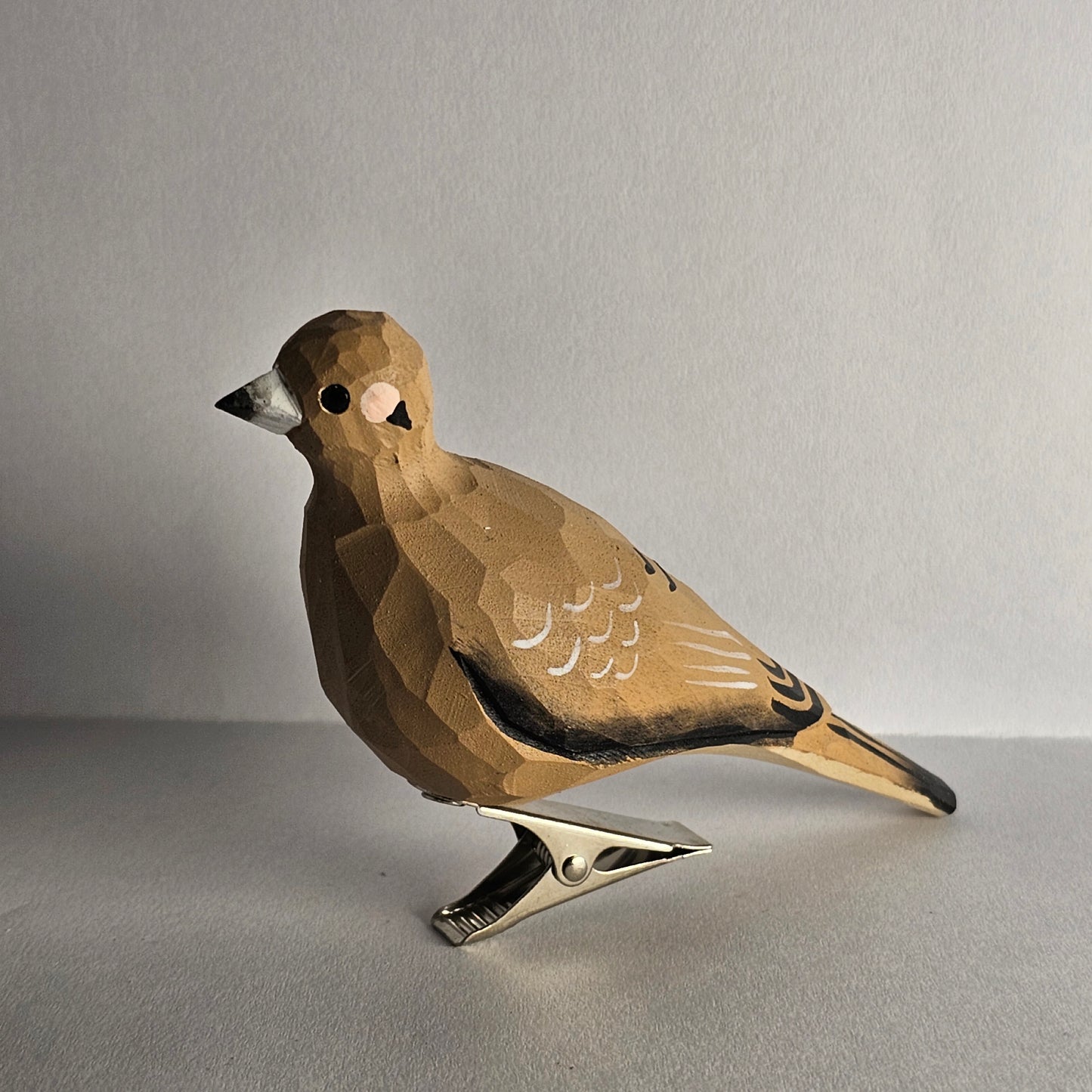 Mourning Dove Clip-on Bird Ornament