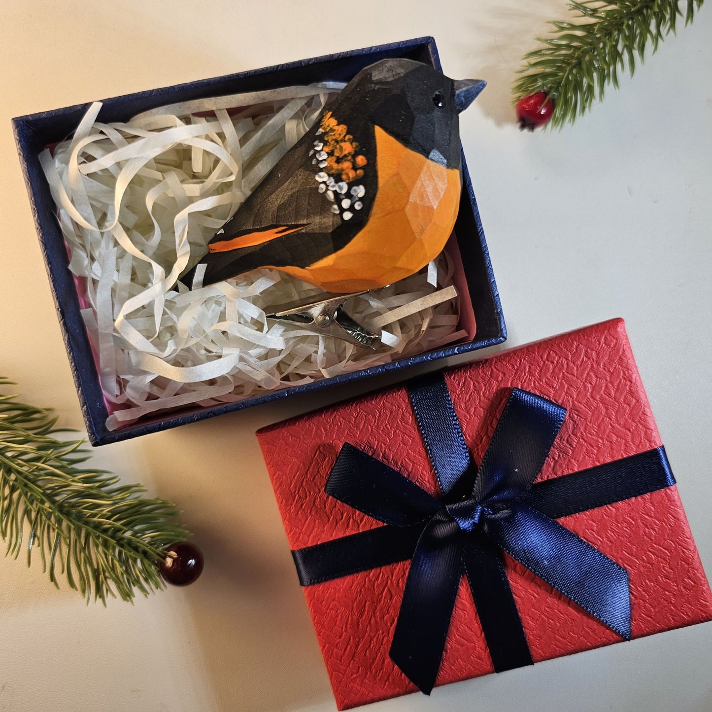 Clip-on Bird Ornaments with Gift Box Set