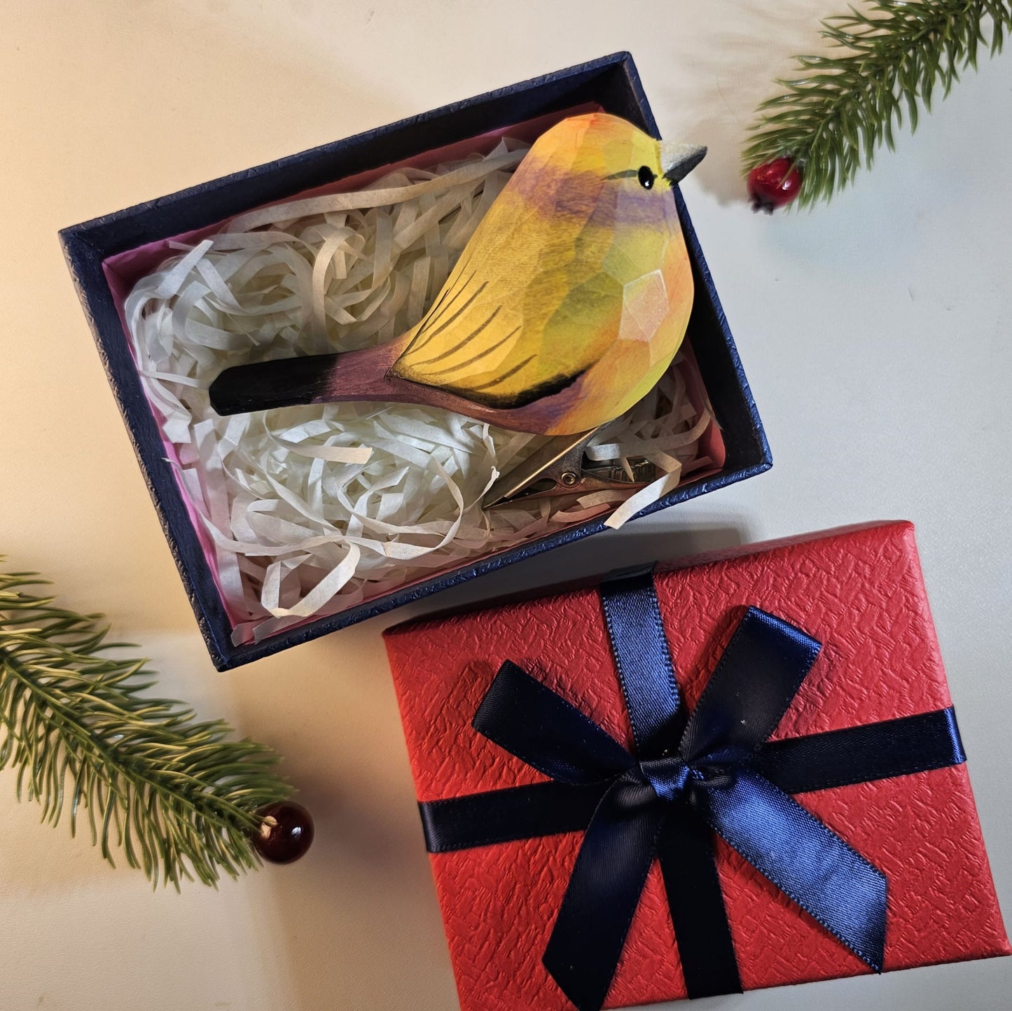 Clip-on Bird Ornaments with Gift Box Set