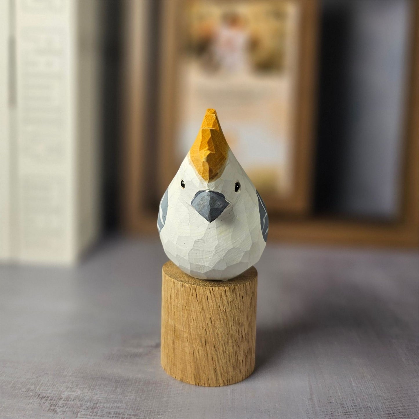 Cockatoo Wooden Figurine