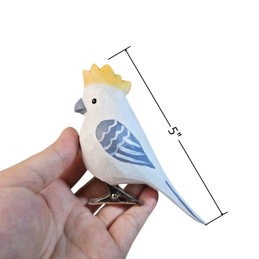 Cockatoo Wooden Clip-on Christmas Tree Ornament