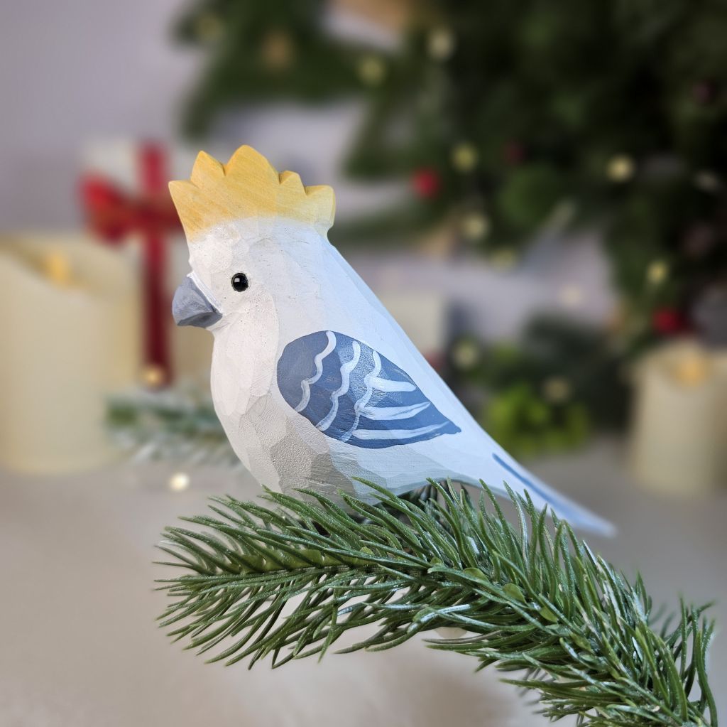 Cockatoo Wooden Clip-on Christmas Tree Ornament