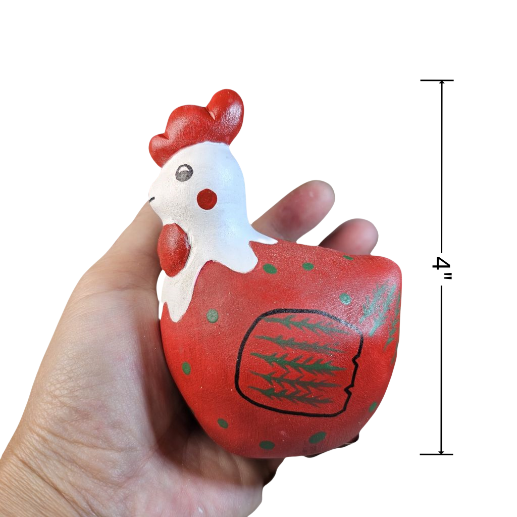 Chicken Wooden Clip-on Christmas Tree Ornament