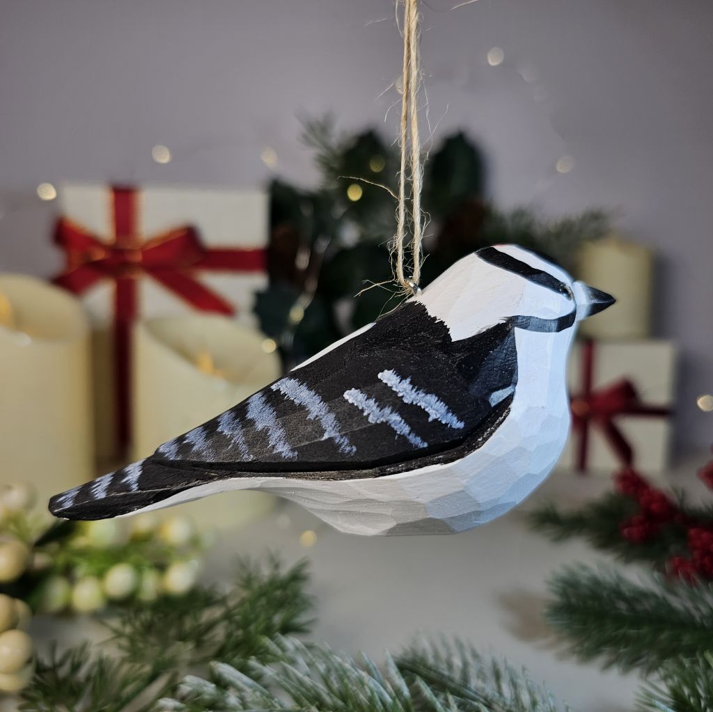 Woodpecker Wooden Christmas Tree Ornament