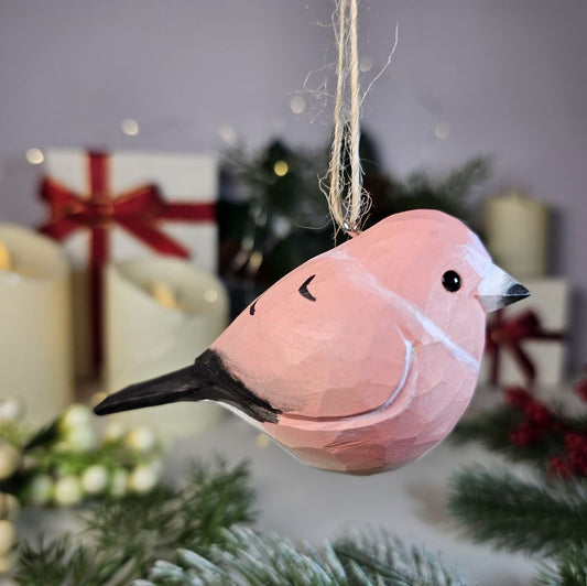 Rosefinch Wooden Christmas Tree Ornament