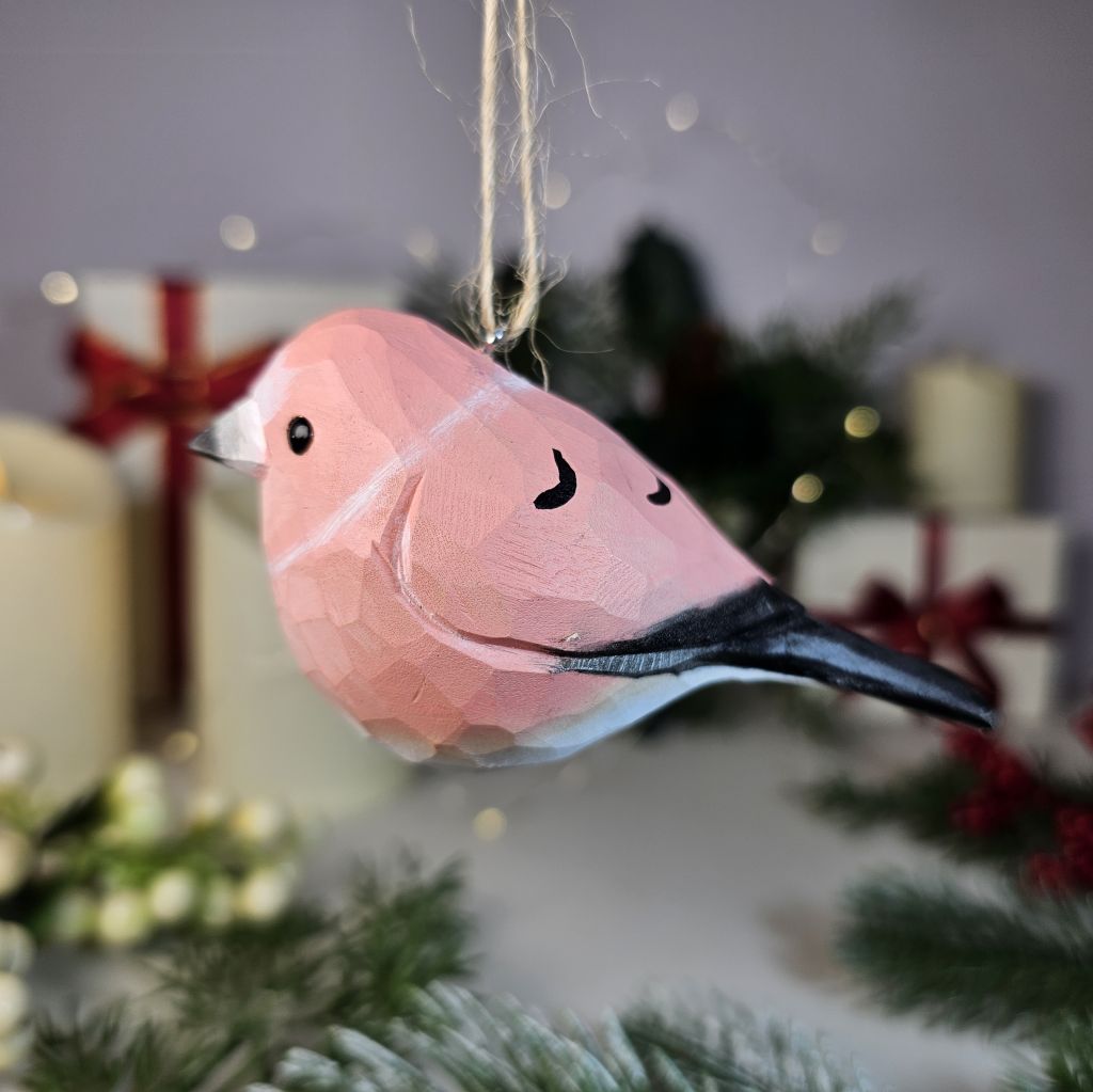 Rosefinch Wooden Christmas Tree Ornament