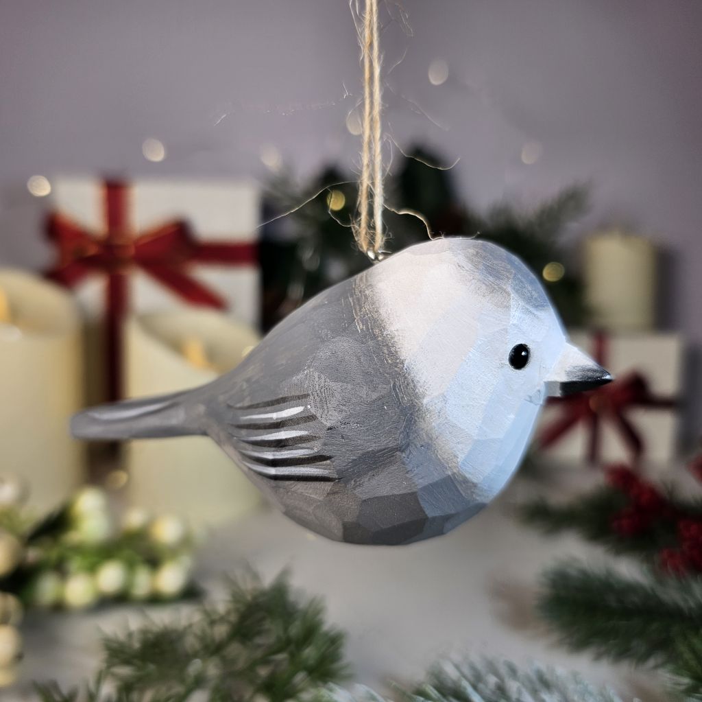 Canada Jay Wooden Christmas Tree Ornament