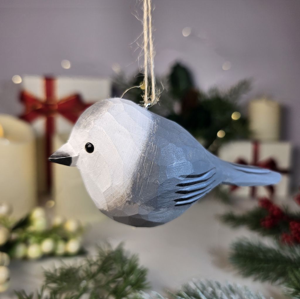 Canada Jay Wooden Christmas Tree Ornament