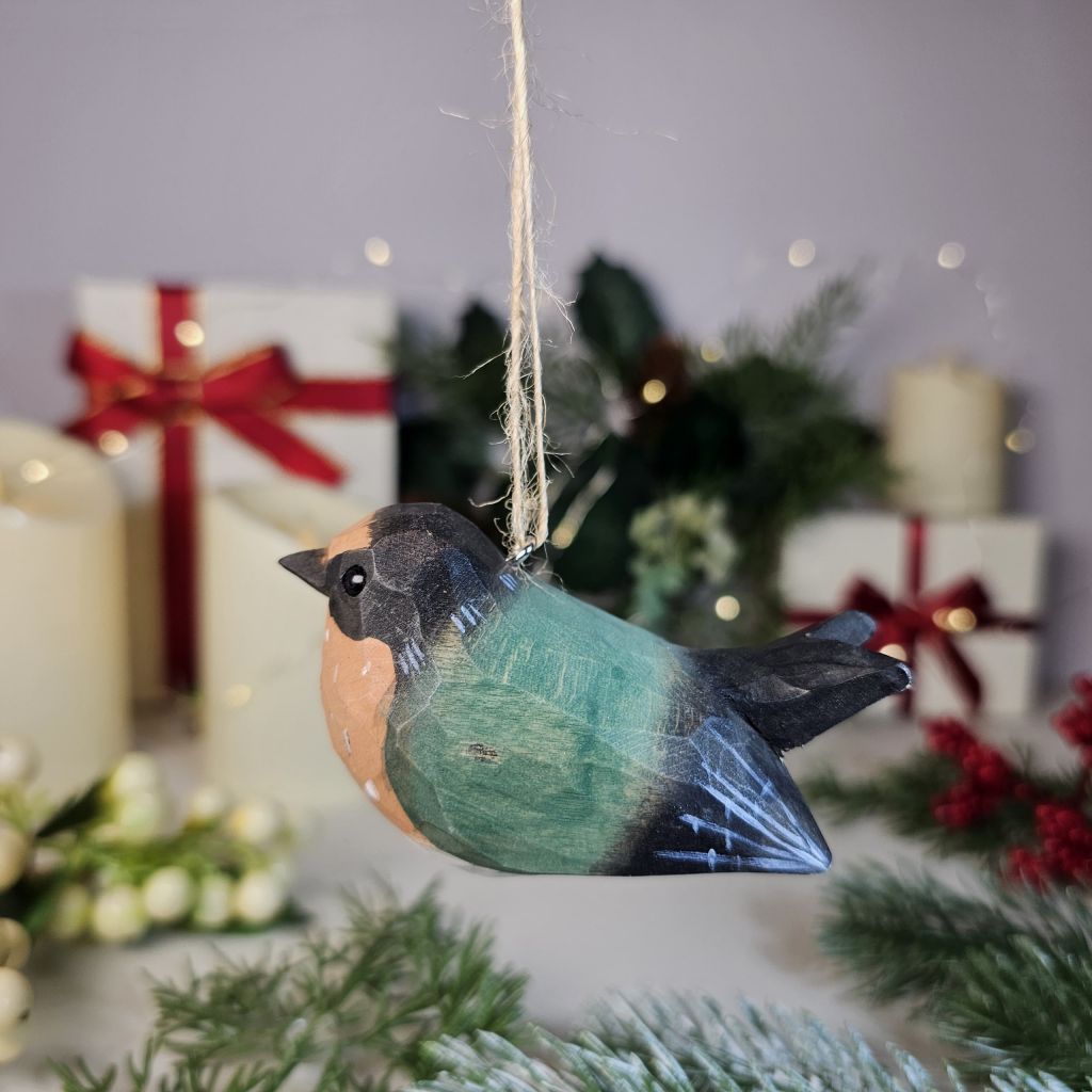 Swallow Wooden Christmas Tree Ornament