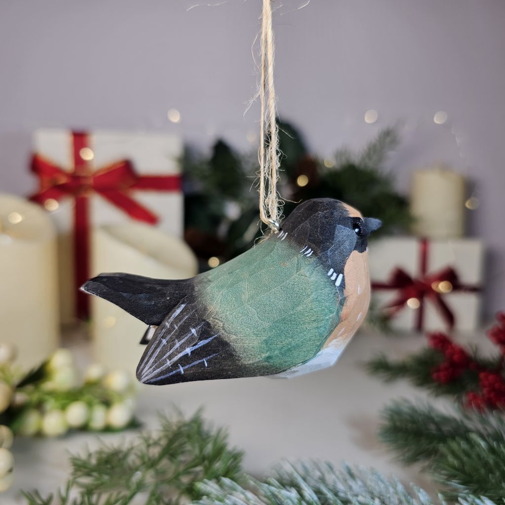 Swallow Wooden Christmas Tree Ornament