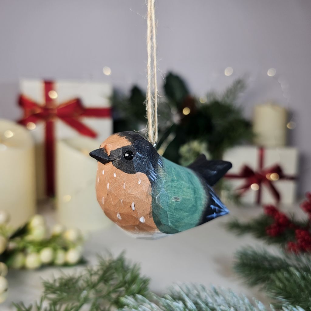 Swallow Wooden Christmas Tree Ornament