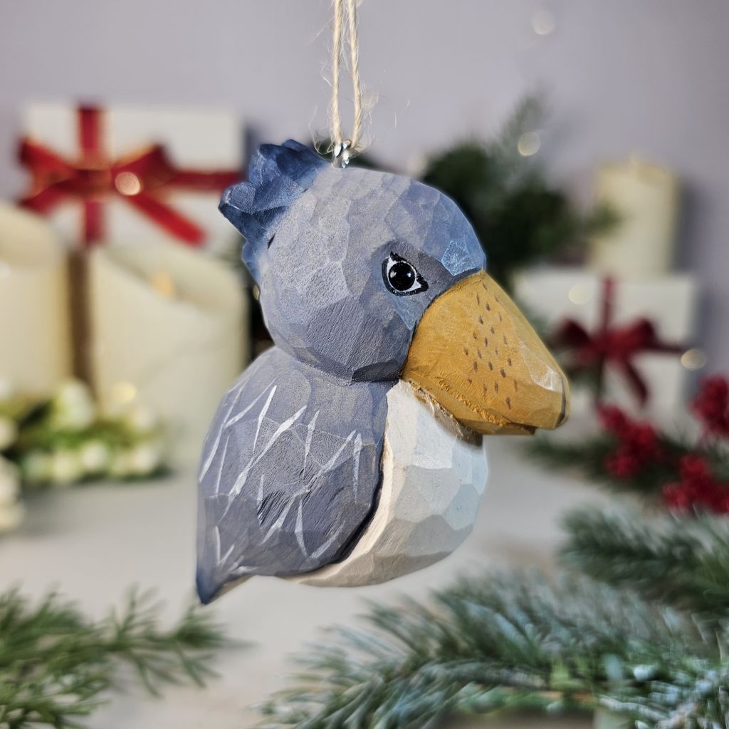 Shoebill Wooden Christmas Tree Ornament