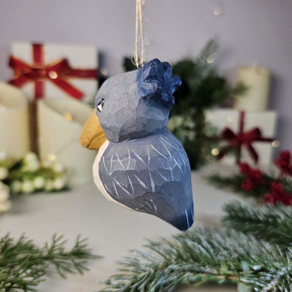 Shoebill Wooden Christmas Tree Ornament