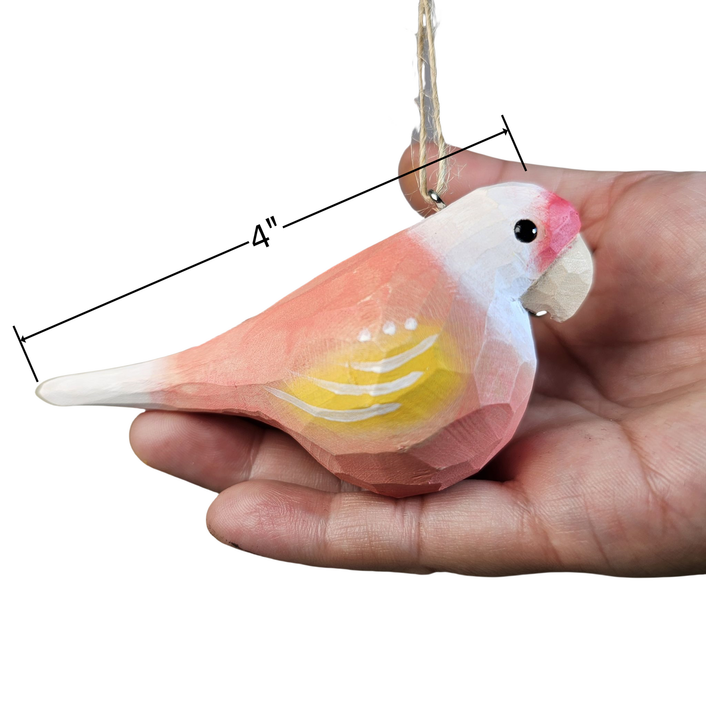 Parakeet Wooden Christmas Tree Ornament