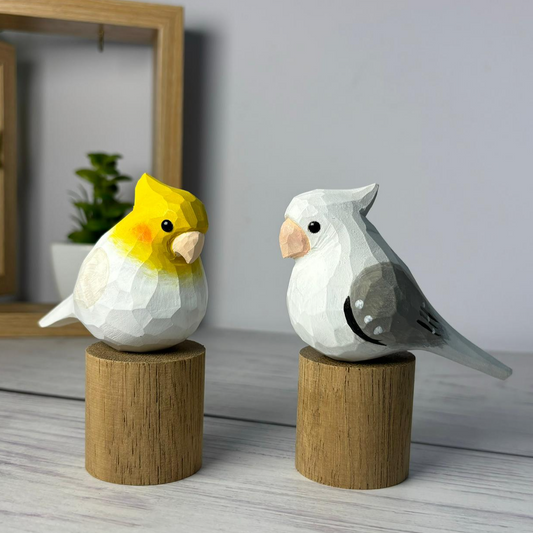 Cockatiel Pair figurine