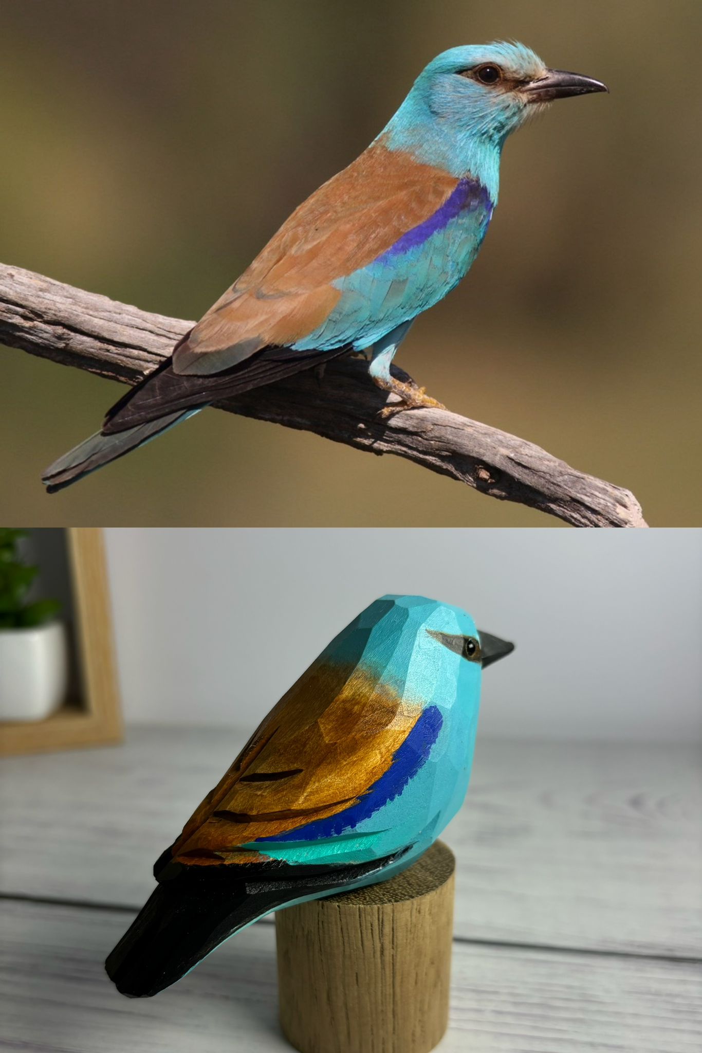 European Roller Figurine