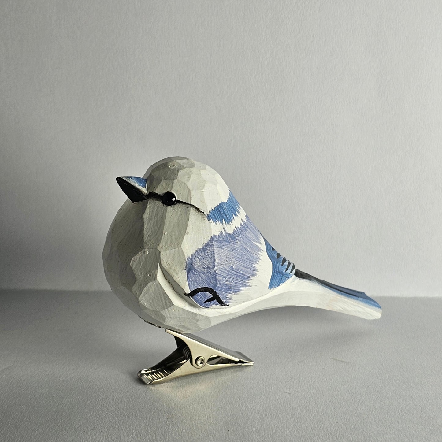 Azure Tit Clip-on Bird Ornament