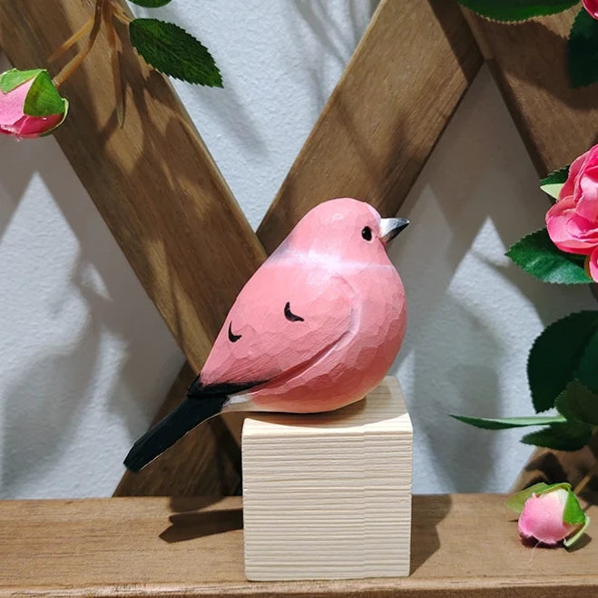 Rosefinch Sculpted Bird Decor