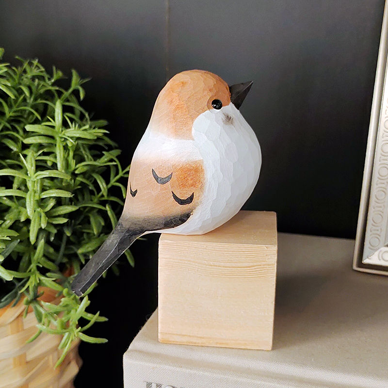 Sparrow New Hand-Painted Bird Decor